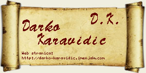 Darko Karavidić vizit kartica